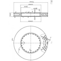 Disc frana VOLVO FH13 MTX-T-801